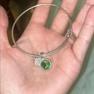 August birthstone Alex and ani bracelet